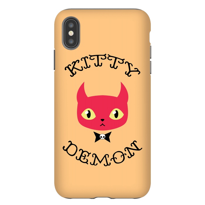 iPhone Xs Max StrongFit Kitty demon by Laura Nagel