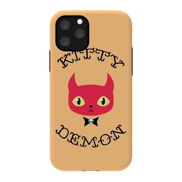 iPhone 11 Pro StrongFit Kitty demon by Laura Nagel