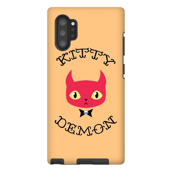 Galaxy Note 10 plus StrongFit Kitty demon by Laura Nagel