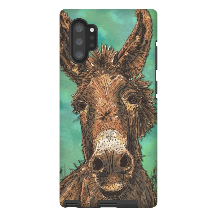 Galaxy Note 10 plus StrongFit Little Brown Donkey by Lotti Brown