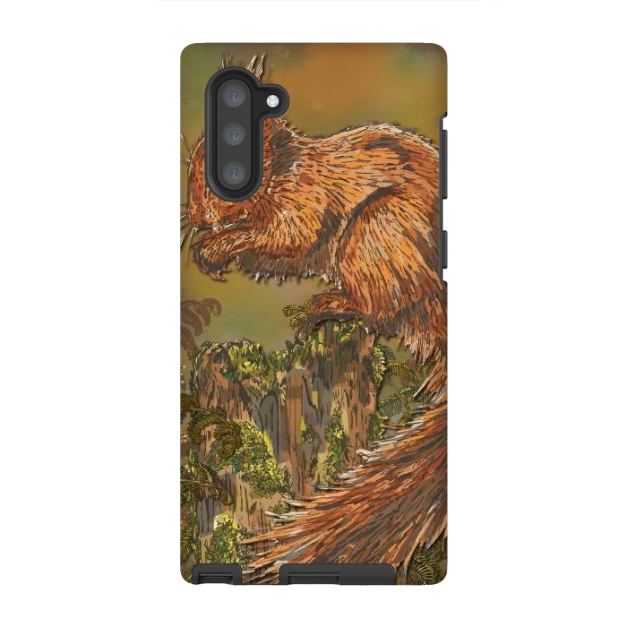 Galaxy Note 10 StrongFit September Squirrel by Lotti Brown
