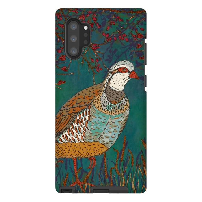 Galaxy Note 10 plus StrongFit Partridge by Lotti Brown