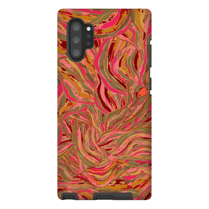 Galaxy Note 10 plus StrongFit Rocky Ripples Carnival by Lotti Brown