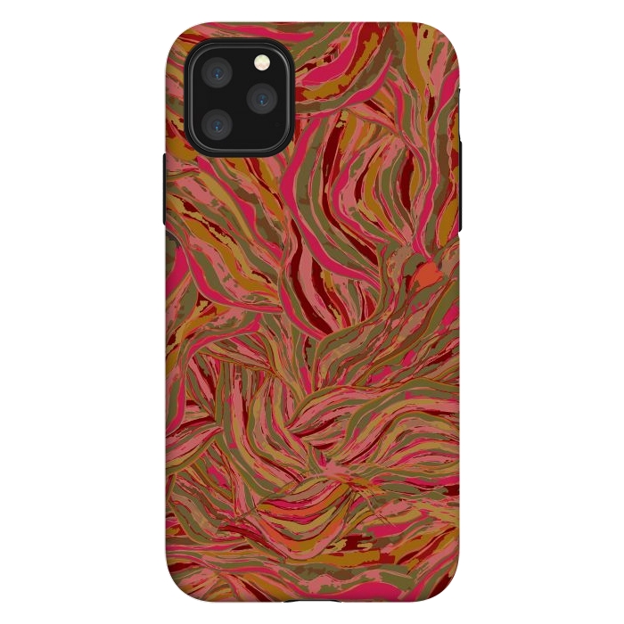 iPhone 11 Pro Max StrongFit Rocky Ripples Carnival by Lotti Brown