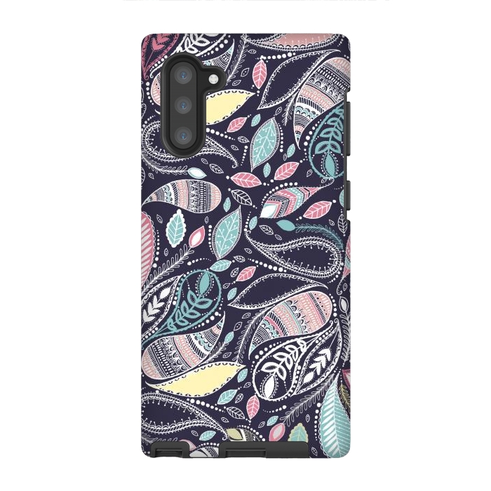 Galaxy Note 10 StrongFit Paisley Princess by Rose Halsey