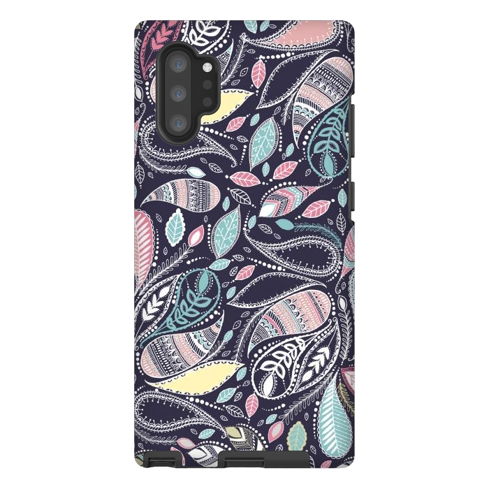 Galaxy Note 10 plus StrongFit Paisley Princess by Rose Halsey