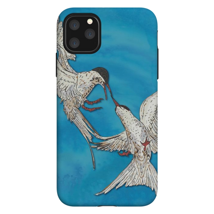iPhone 11 Pro Max StrongFit Arctic Terns by Lotti Brown