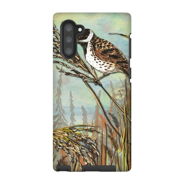Galaxy Note 10 StrongFit Reedbunting by Lotti Brown