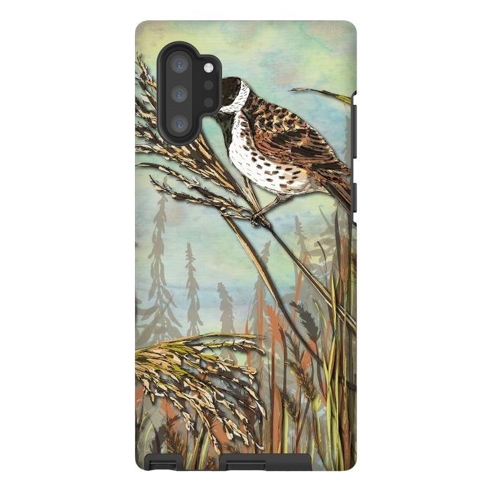 Galaxy Note 10 plus StrongFit Reedbunting by Lotti Brown
