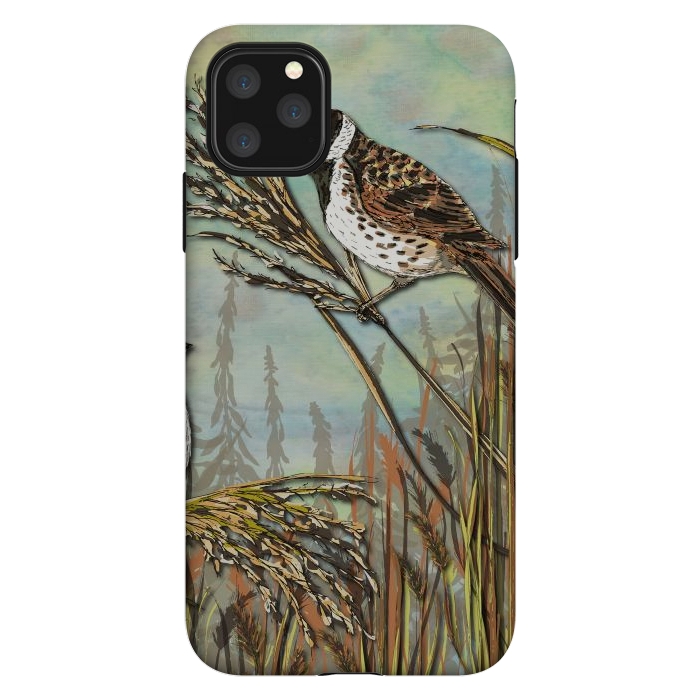 iPhone 11 Pro Max StrongFit Reedbunting by Lotti Brown