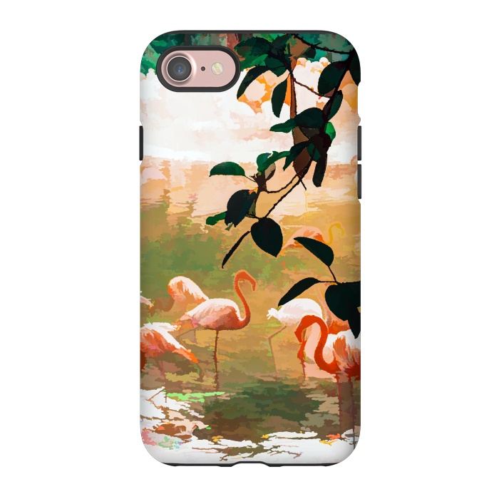 iPhone 7 StrongFit Flamingo Sighting by Uma Prabhakar Gokhale