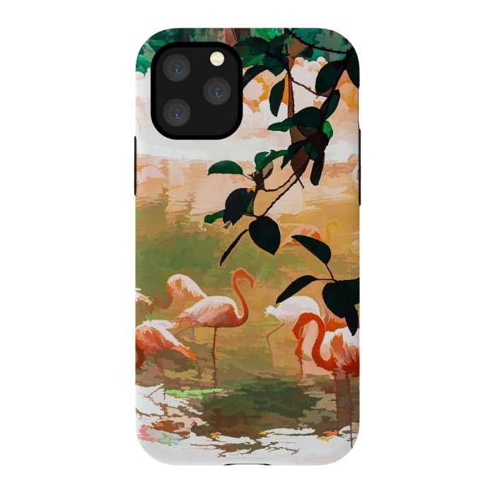 iPhone 11 Pro StrongFit Flamingo Sighting by Uma Prabhakar Gokhale
