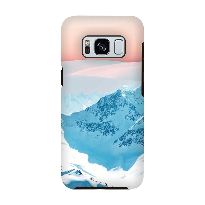 Galaxy S8 StrongFit Snow & Blush Horizon by Uma Prabhakar Gokhale