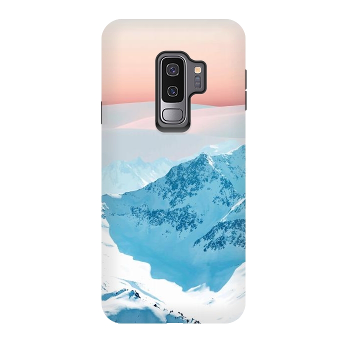 Galaxy S9 plus StrongFit Snow & Blush Horizon by Uma Prabhakar Gokhale