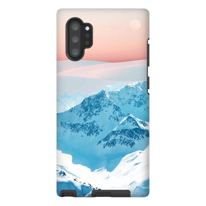 Galaxy Note 10 plus StrongFit Snow & Blush Horizon by Uma Prabhakar Gokhale
