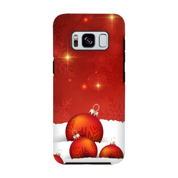Galaxy S8 StrongFit Red Christmas by Texnotropio