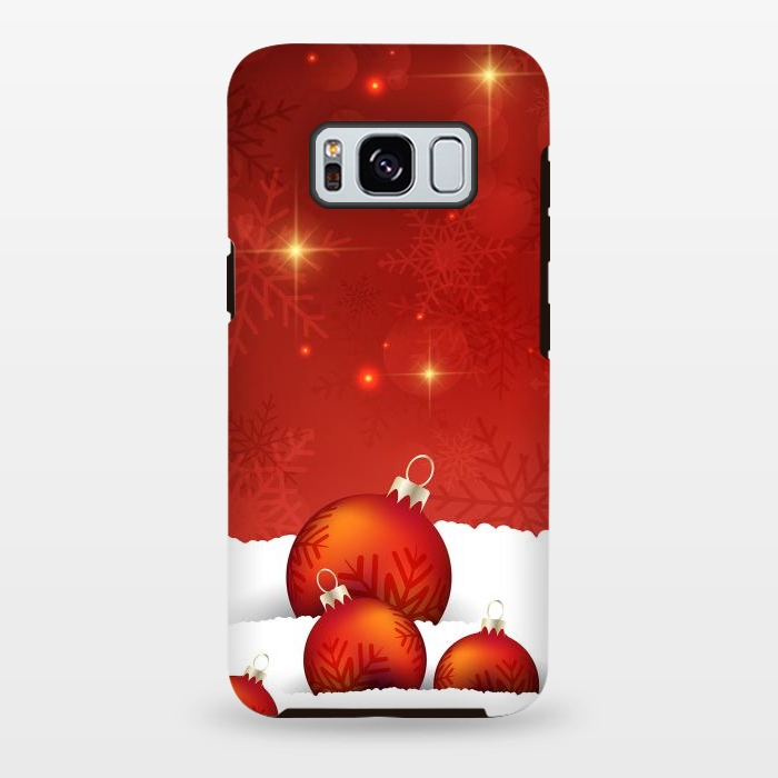 Galaxy S8 plus StrongFit Red Christmas by Texnotropio