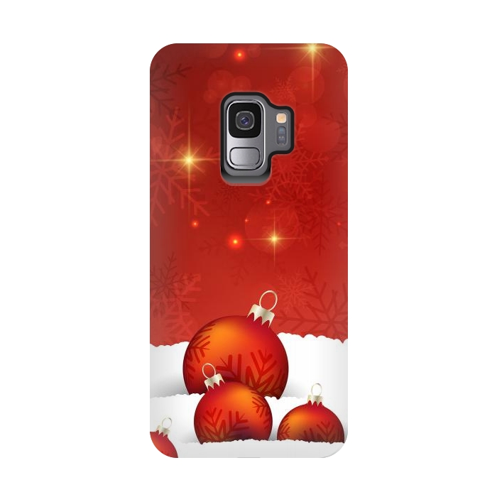 Galaxy S9 StrongFit Red Christmas by Texnotropio