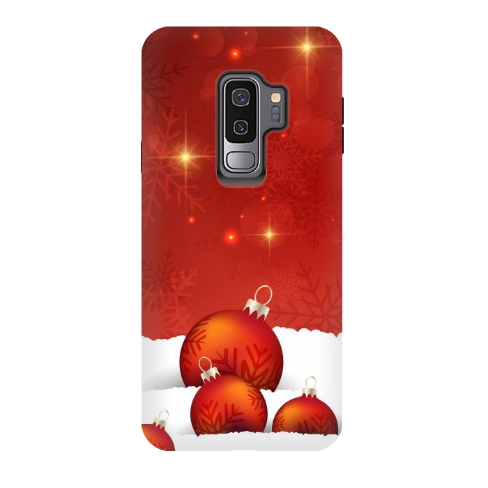 Galaxy S9 plus StrongFit Red Christmas by Texnotropio