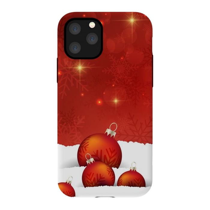 iPhone 11 Pro StrongFit Red Christmas by Texnotropio