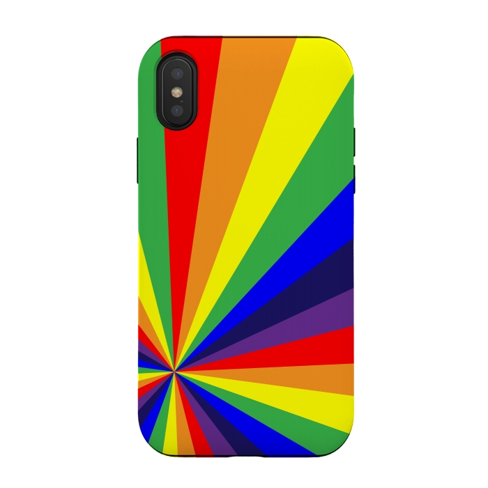 iPhone Xs / X StrongFit rainbow rays by MALLIKA