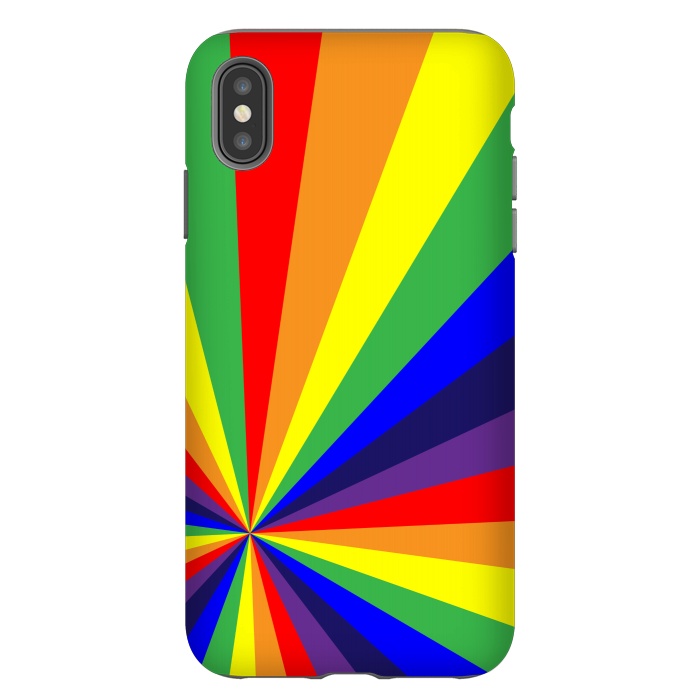 iPhone Xs Max StrongFit rainbow rays by MALLIKA