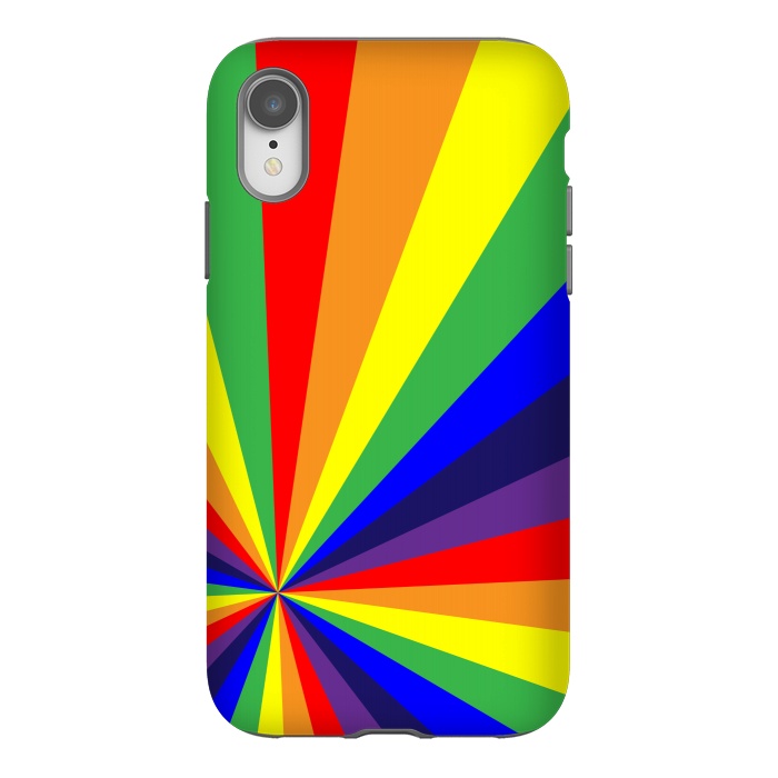 iPhone Xr StrongFit rainbow rays by MALLIKA