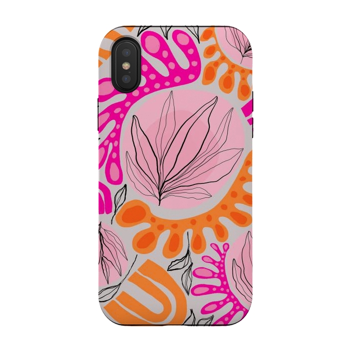 iPhone Xs / X StrongFit Matiso Floral by Hanny Agustine