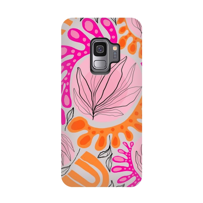 Galaxy S9 StrongFit Matiso Floral by Hanny Agustine