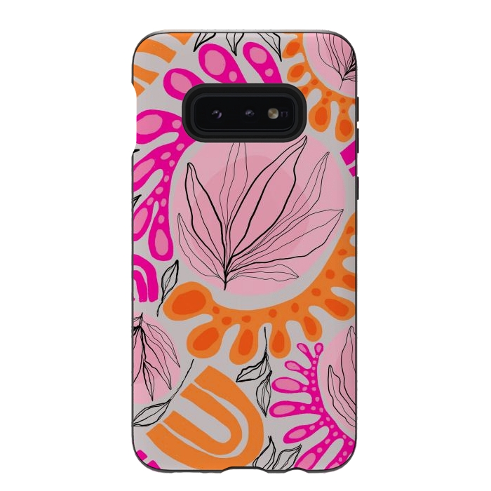 Galaxy S10e StrongFit Matiso Floral by Hanny Agustine