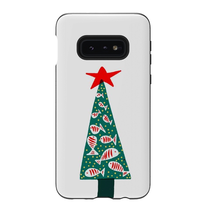 Galaxy S10e StrongFit Christmas Tree 1 by Hanny Agustine