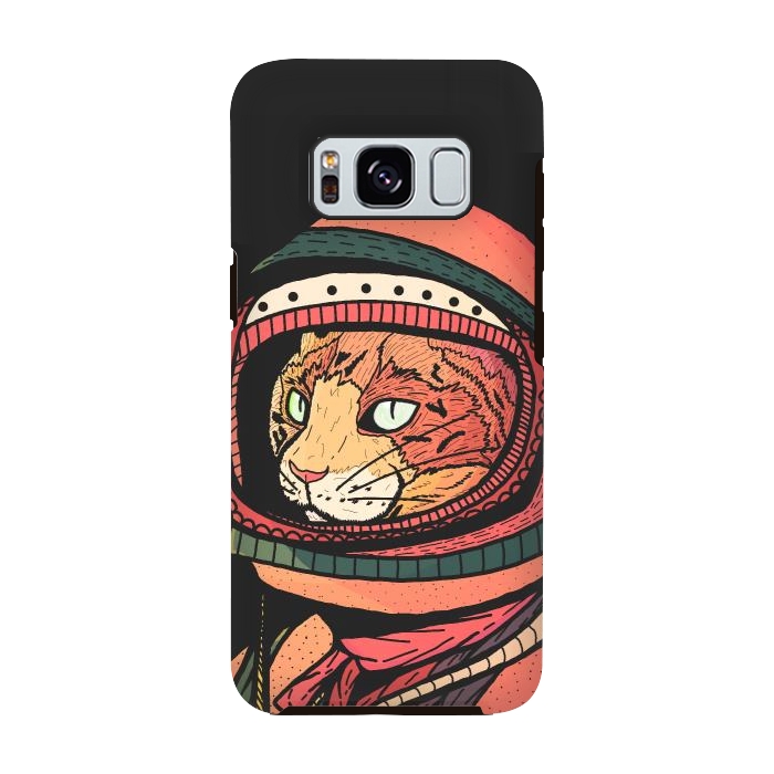Galaxy S8 StrongFit The ginger space cat by Steve Wade (Swade)