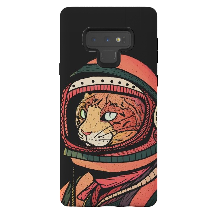 Galaxy Note 9 StrongFit The ginger space cat by Steve Wade (Swade)