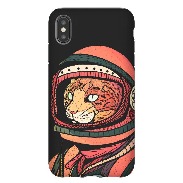 iPhone Xs Max StrongFit The ginger space cat by Steve Wade (Swade)