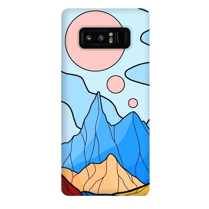 Galaxy Note 8 StrongFit The 3 moons and the blue peak by Steve Wade (Swade)