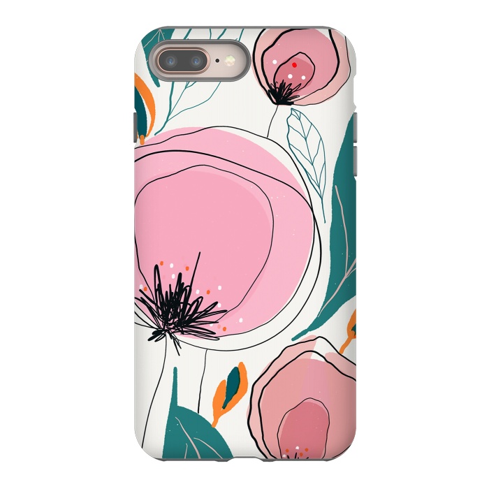 iPhone 7 plus StrongFit Cotona Florals by Hanny Agustine