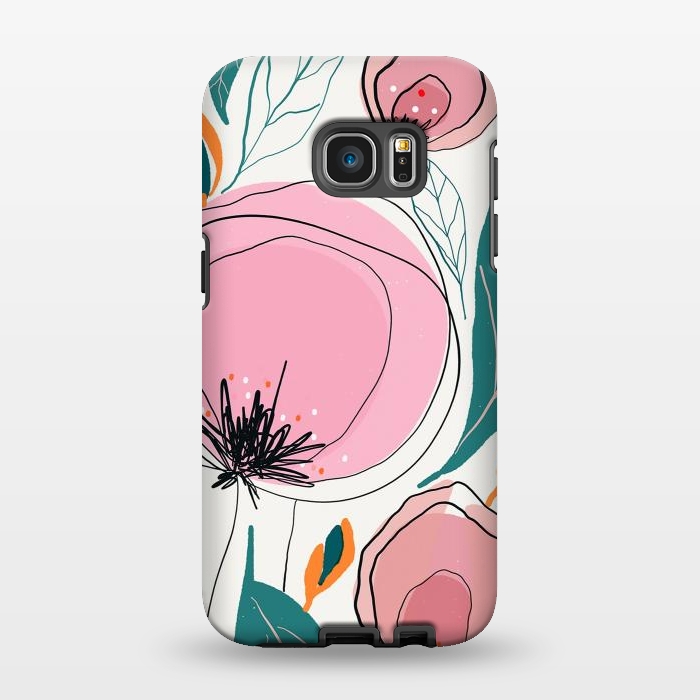 Galaxy S7 EDGE StrongFit Cotona Florals by Hanny Agustine