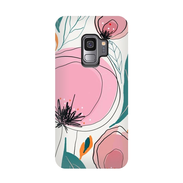Galaxy S9 StrongFit Cotona Florals by Hanny Agustine