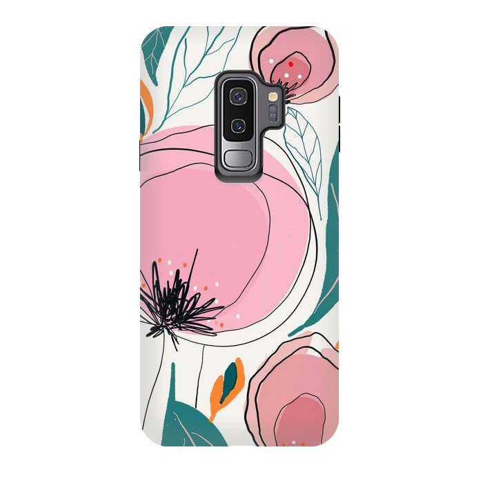 Galaxy S9 plus StrongFit Cotona Florals by Hanny Agustine