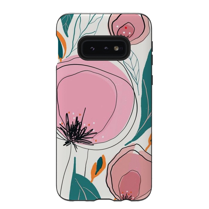 Galaxy S10e StrongFit Cotona Florals by Hanny Agustine