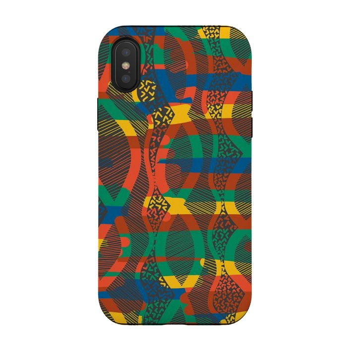iPhone Xs / X StrongFit African Lineart by Hanny Agustine