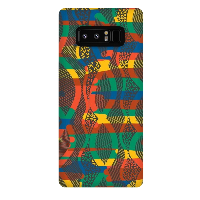 Galaxy Note 8 StrongFit African Lineart by Hanny Agustine