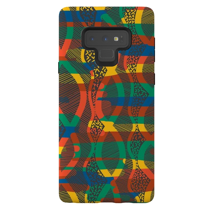 Galaxy Note 9 StrongFit African Lineart by Hanny Agustine