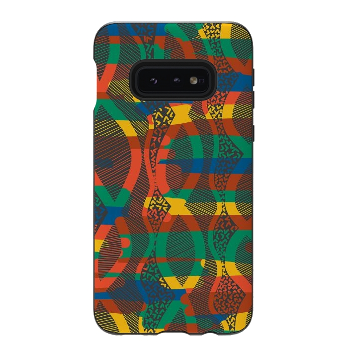 Galaxy S10e StrongFit African Lineart by Hanny Agustine