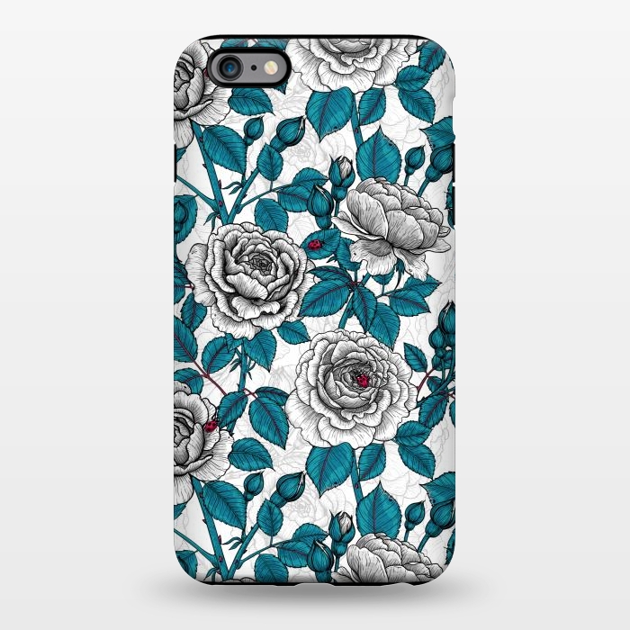 iPhone 6/6s plus StrongFit  White roses and ladybugs by Katerina Kirilova