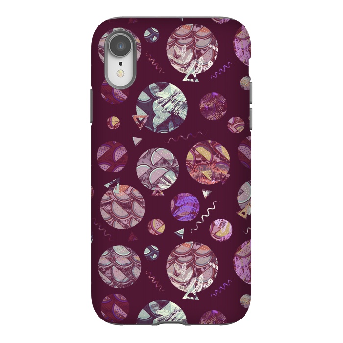 iPhone Xr StrongFit Pop art geo circles and watermelon pattern by Oana 