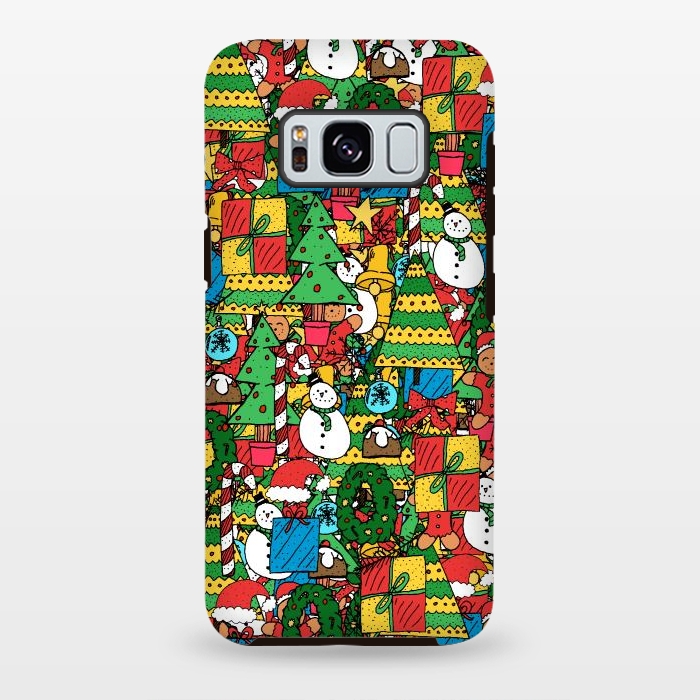 Galaxy S8 plus StrongFit Merry Christmas pattern by Steve Wade (Swade)