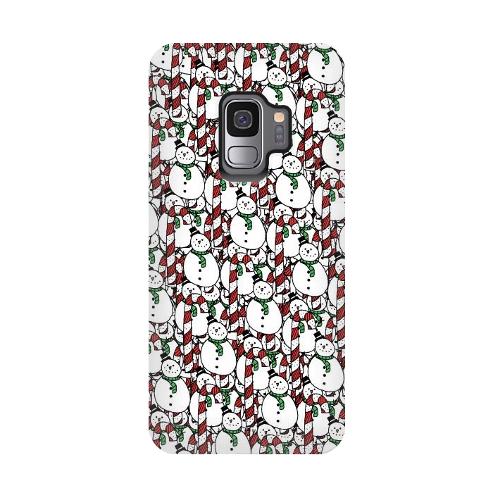 Galaxy S9 StrongFit Snowman pattern by Steve Wade (Swade)