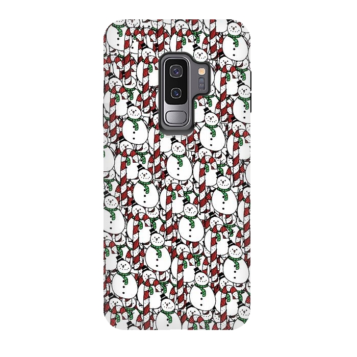 Galaxy S9 plus StrongFit Snowman pattern by Steve Wade (Swade)