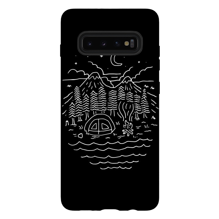 Galaxy S10 plus StrongFit The Great Outdoors (for dark) by Afif Quilimo